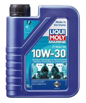 НС-синтетическое моторное масло для лодок Marine 4T Motor Oil 10W-30 (1 л)