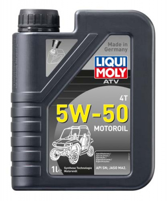 НС-синтетическое моторное масло для 4-тактных мотоциклов ATV 4T Motoroil 5W-50 (1 л)