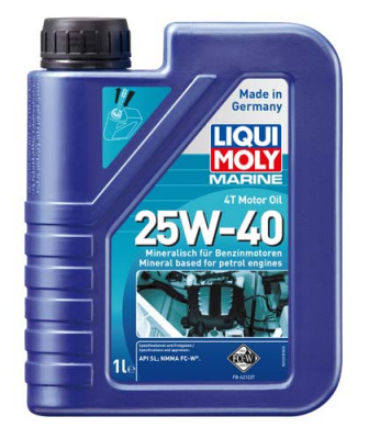 Минеральное моторное масло для лодок Marine 4T Motor Oil 25W-40 (1 л)