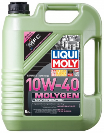 НС-синтетическое моторное масло Molygen New Generation 10W-40 (5 л)