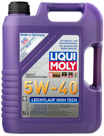 НС-синтетическое моторное масло Leichtlauf High Tech 5W-40 (5 л)